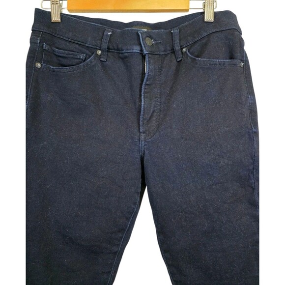 Express Jeans Womens 10R Blue Dark Midrise Skinny Cotton Stretch Denim - Picture 4 of 9